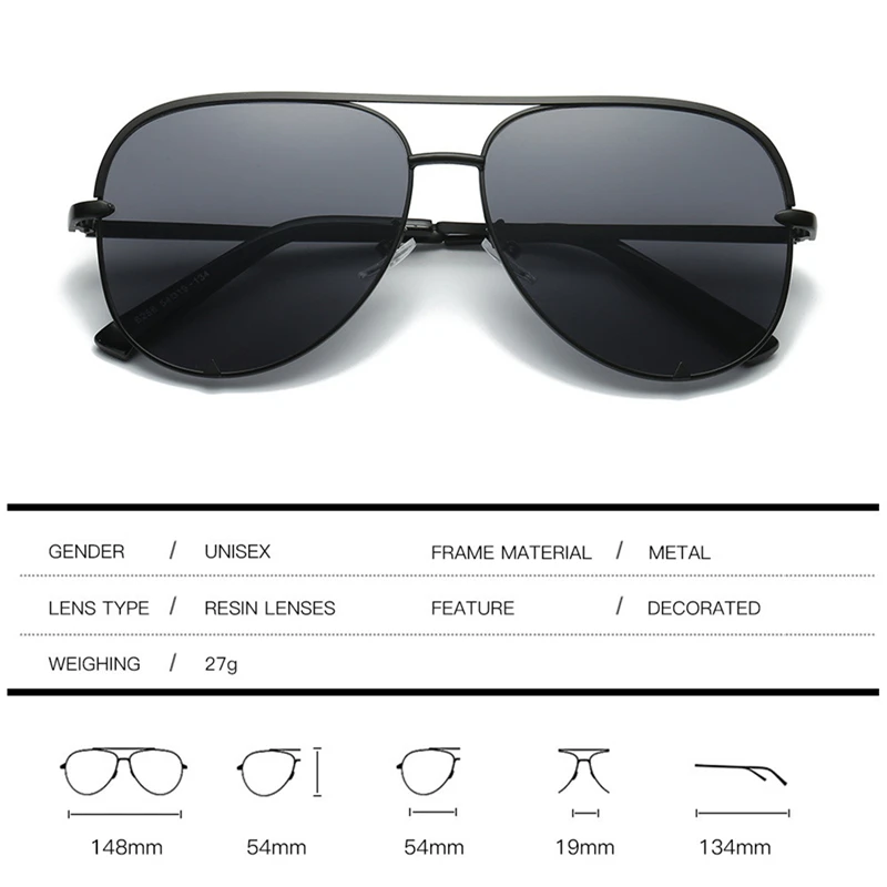  - 2022 Pilot Aviation Sunglasses Women Shades Retro Classic Gradient Sun Glasses Female Male Luxury Brand Designer Lunette