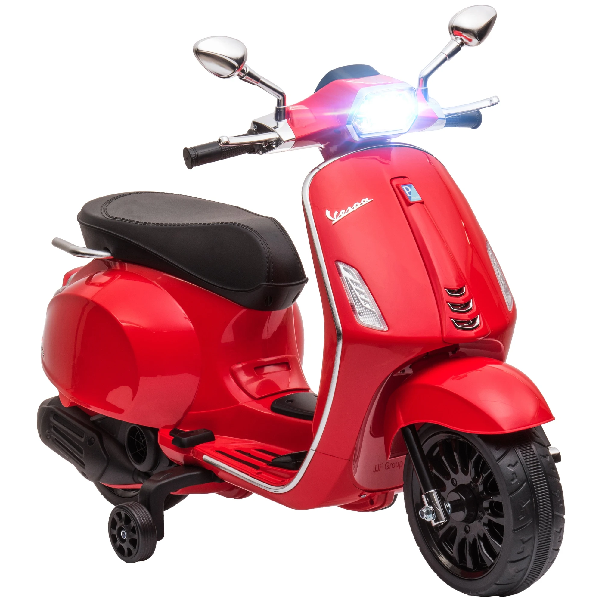 AIYAPLAY Scooter électrique Enfant Vespa 6 V Moto électrique pour Enfants 3-6 Ans Musique MP3 Port USB Radio FM Phare 2 Roues d'entraînement Charge Max. 35 kg - dim. 107L x 47l AIYAPLAY Scooter électrique Enfant Vespa 6 V Moto électrique pour Enfants 3-6 Ans Musique MP3 Port USB Radio FM Phare 2 Roues d'entraînement Charge Max. 35 kg - dim. 107L x 47l