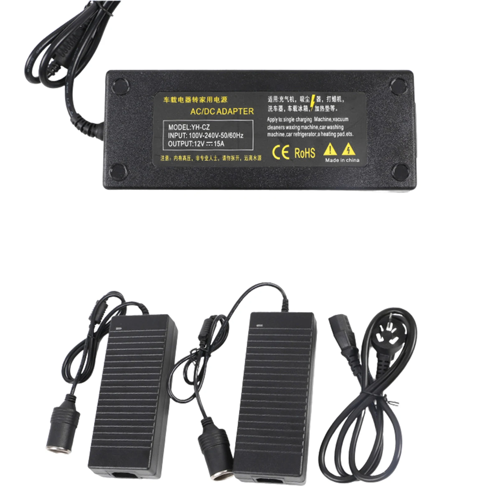 AC To DC Adapter 110V-220V To 12V 6A 8A 10A Power Supply Cigarettes Lighter Converter Inverter 12V For Car Air Pump