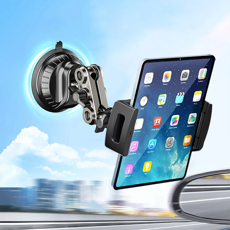 Tablet Holder Universal Metal Ball Head Bracket 360 Rotation for iPad 12.9" Samsung Xiaomi