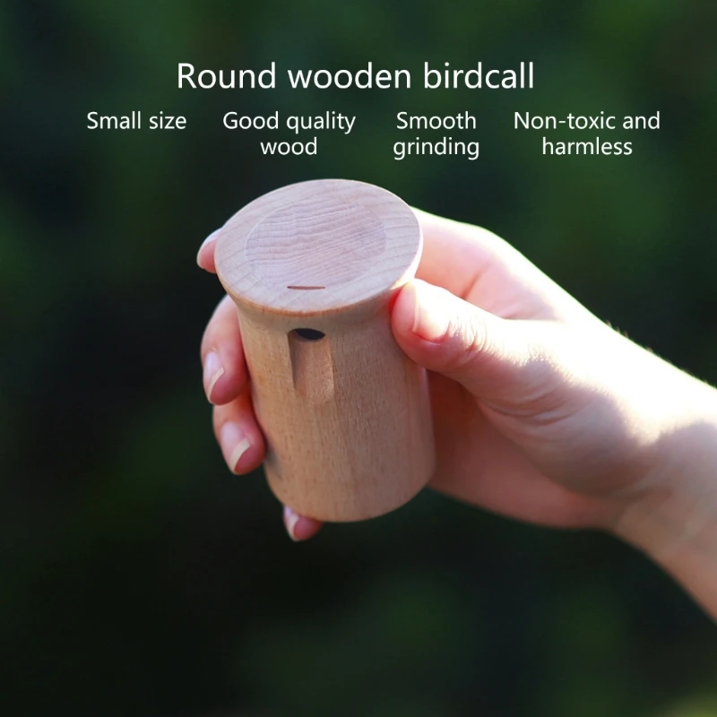 Bird Caller Musical Toy Whistles Wooden Meditation Chimes Rhythm Block Owl Call