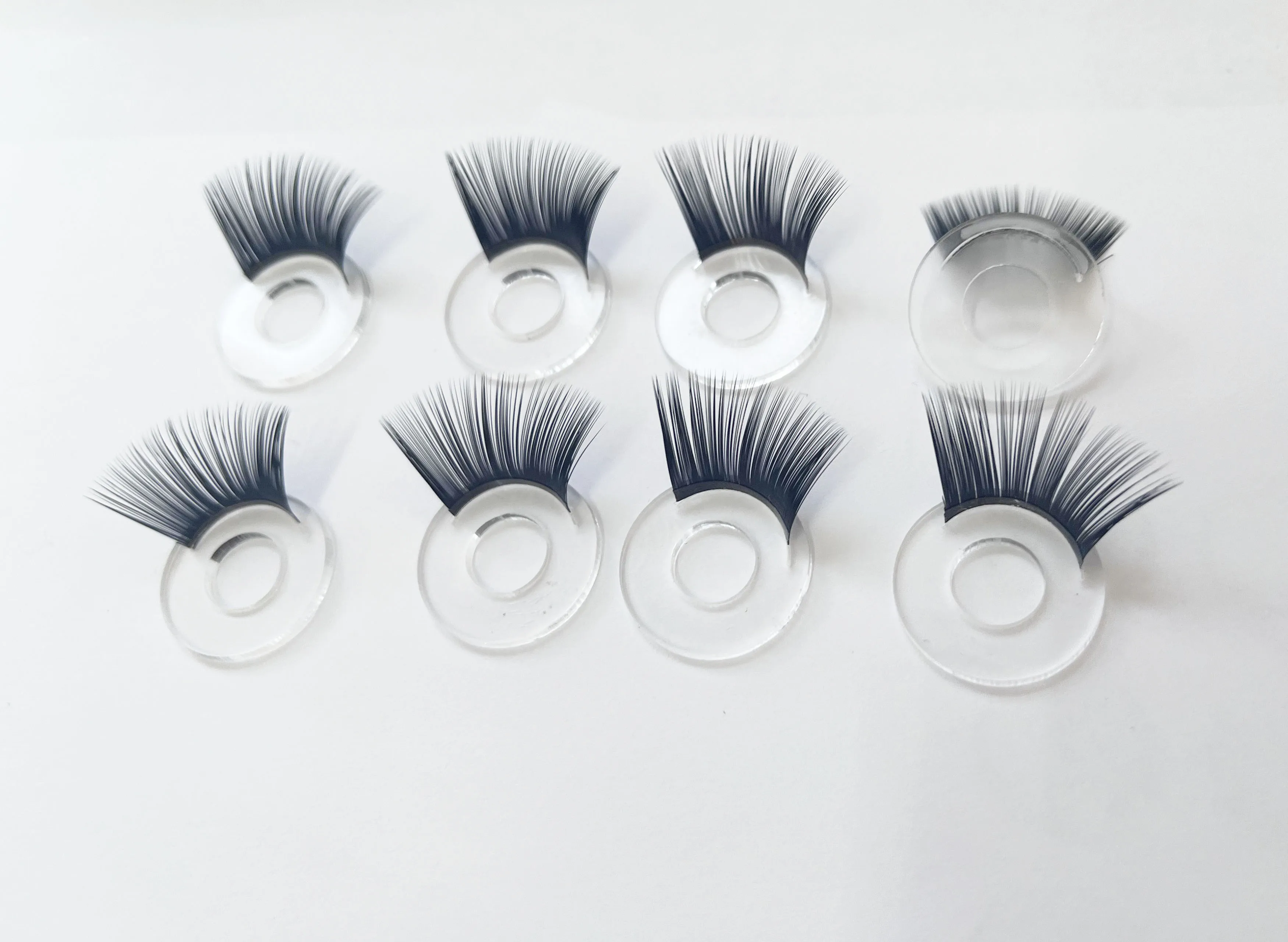 10pairs masckaszem fit 9mm to 35mm eyes clear black eyelash tray with eyelash for diy doll toy handcraft Doll Eyelashes