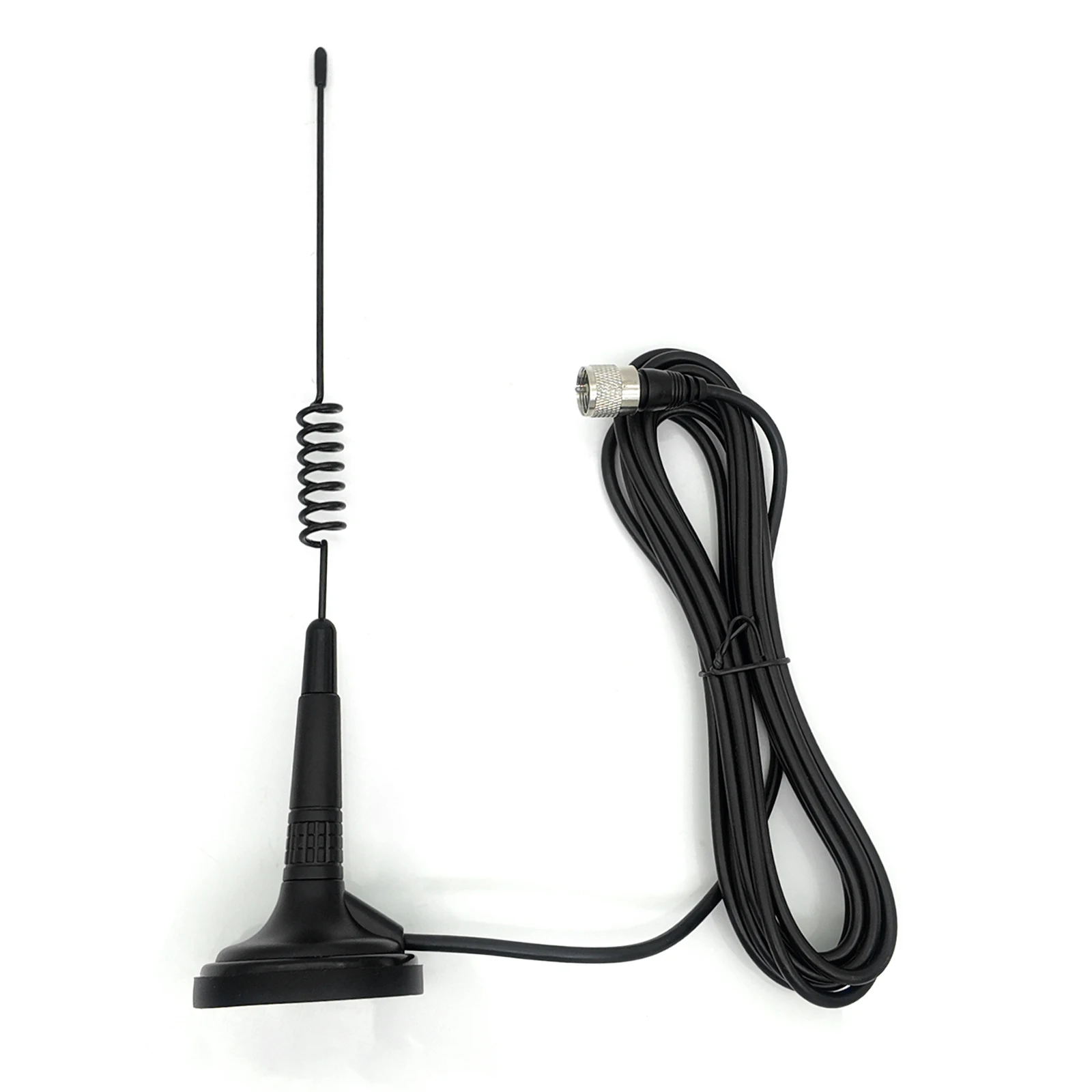 12인치 CB 안테나 (PL-259 BNC 남성 커넥터 포함) 27MHz 자기식 CB 안테나 장거리 차량용/트럭용/모바일/핸드헬드용