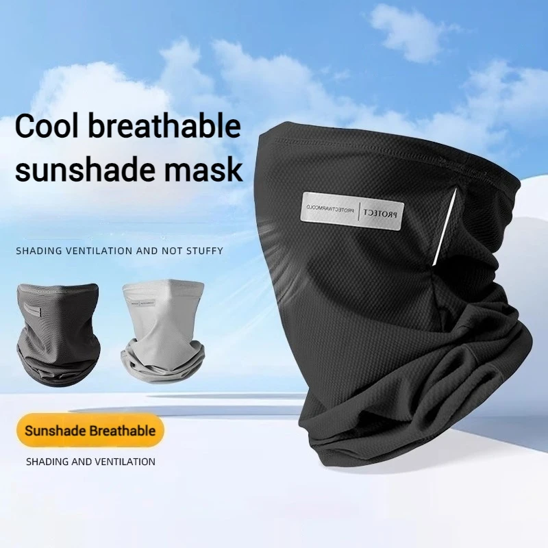 Outdoor Summer Man Neck Mask Arm Sleeves UV Protection Face Cover Sunshade Clothes Cycling Hiking Sun Protection Mask