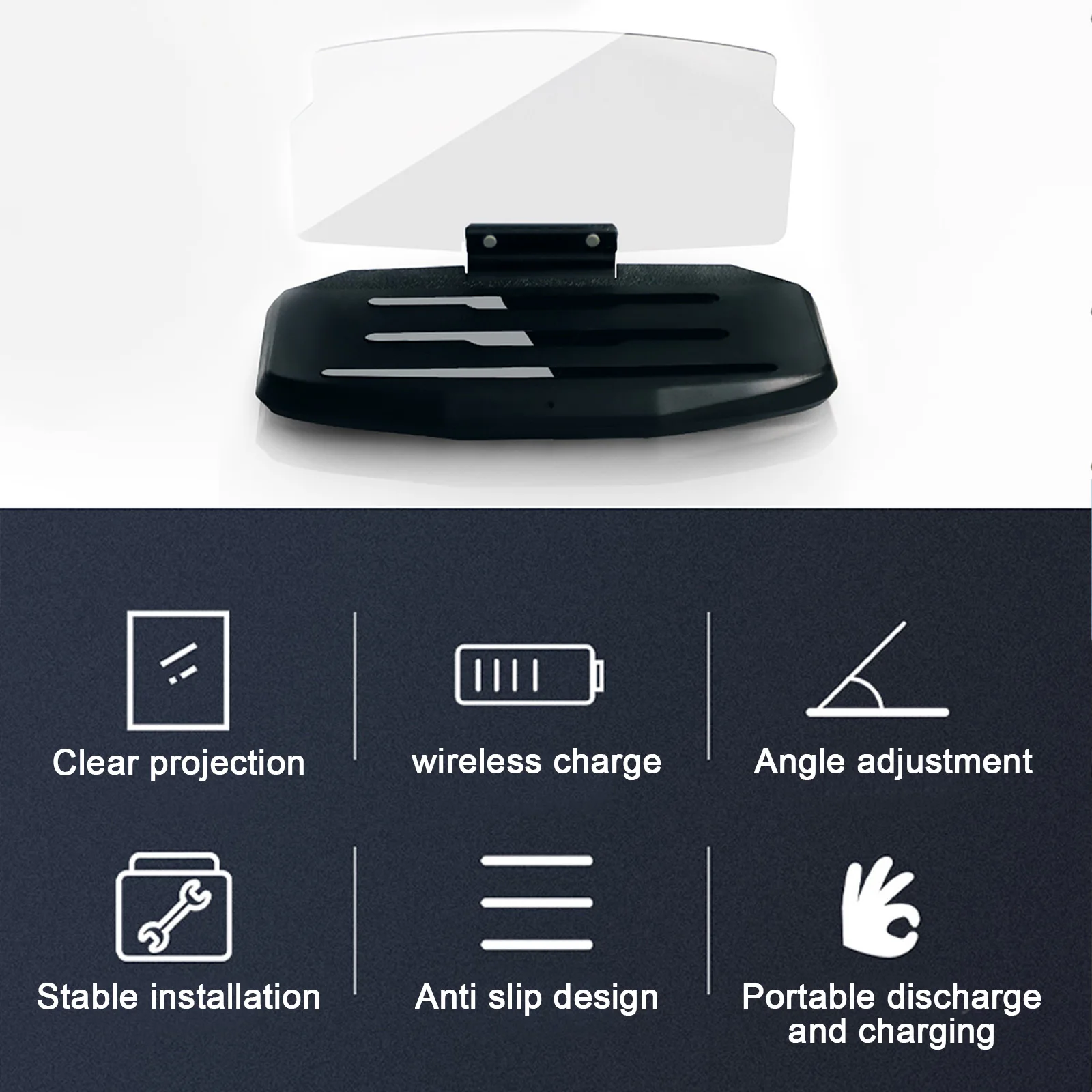 Espositore portatile per Auto Head-Up elettronica per Auto Display per proiettore HUD accessori per tachimetro per Auto digitali tutti i Wireless per Auto - Image 4