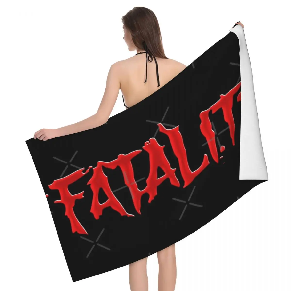 

Mortal Kombat FATALITY 80x130cm Bath Towel Skin-friendly For Beach For Party