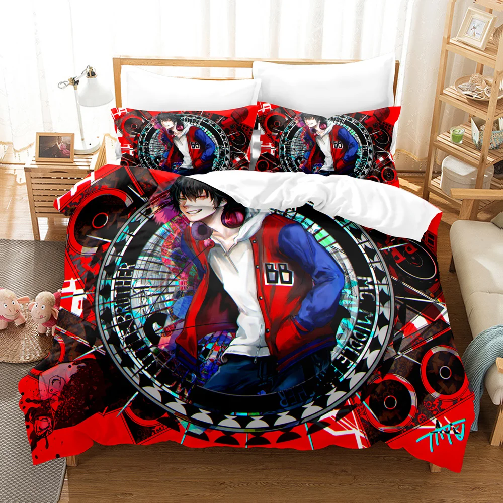 

3D Anime Bedding Set Hypnosis Microphone Duvet Cover For Kids Home Textile Decor Single Queen King Size Gift Dropshipping