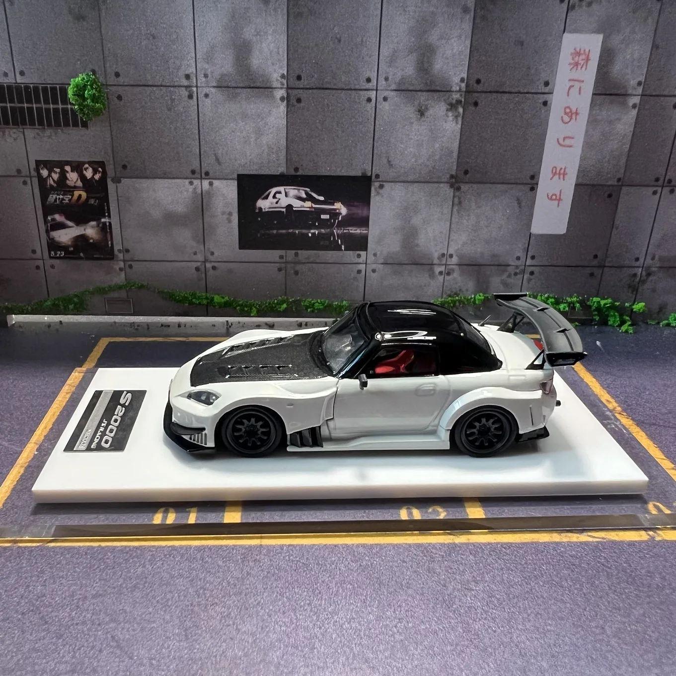 ONE MODEL 1:64 Honda S2000  Racing Carl Resin  Diecast Car Model 3