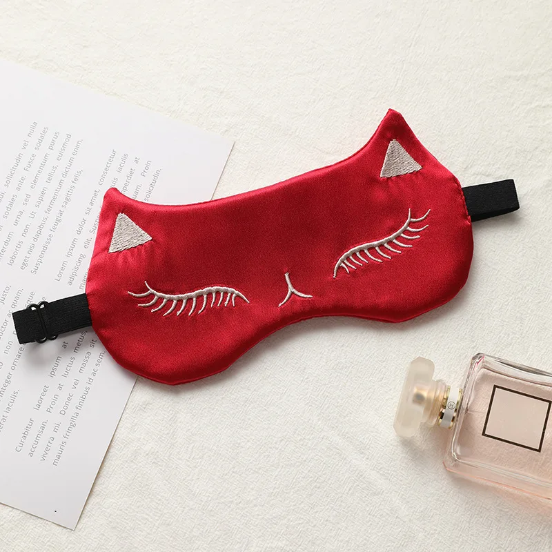 Description Picture 6 of itemEye Mask for Sleeping Masks for Night Cute Cat Silk Sleep Eye Cover Patch Travel Eyepatch Nap Shade Blindfold Women Eyeshade