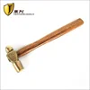 Nail Hammer, Copper Hammer, Hand Hammer, Wooden Handle, Round Head Hammer, Explosion-proof, Safe, and Sparkless Hand 1P-3P 1