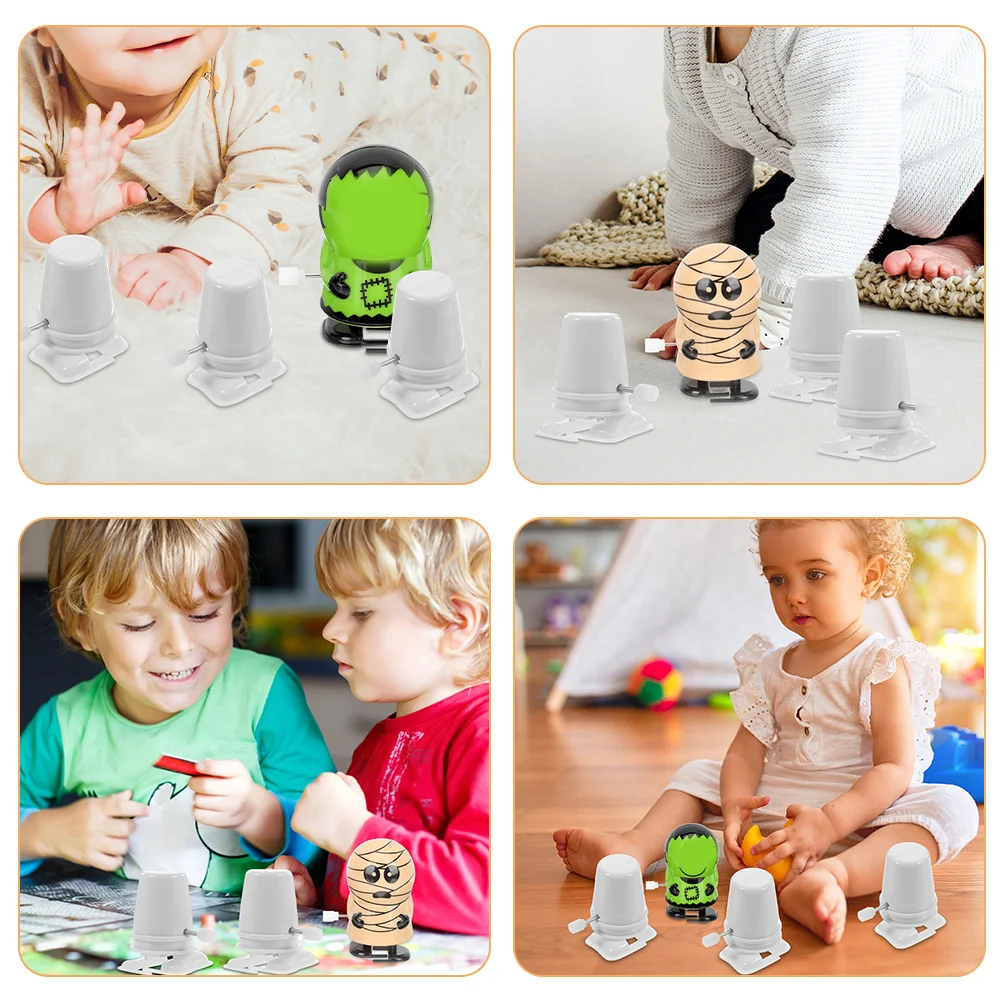 Lot De 12 Robots à Pattes Mécaniques à Remonter - Jouet éducatif, Mouvement Mécanique Visible - Pour Bricolage, Argile