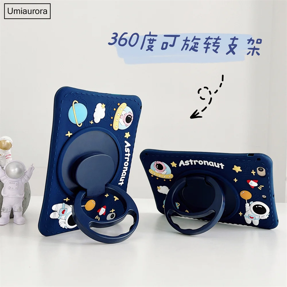 dos Desenhos Animados Cases para Huawei Matepad Pro 11 10.8 10.4 T10 T10s Mediapad t5 m5 Lite 8.0 10 10.1 Tablet Capa de Silicone Suporte Funda Crianças - Imagem 3