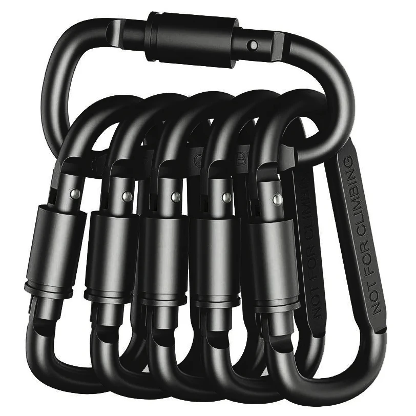 Carabiner Set 4-6PCS For Key Camping Survival EDC Outdoor Keychain Clip Alloy Aluminum Tactical Caribiner Hook Karabiners carabiner clips,carabiner belt clip