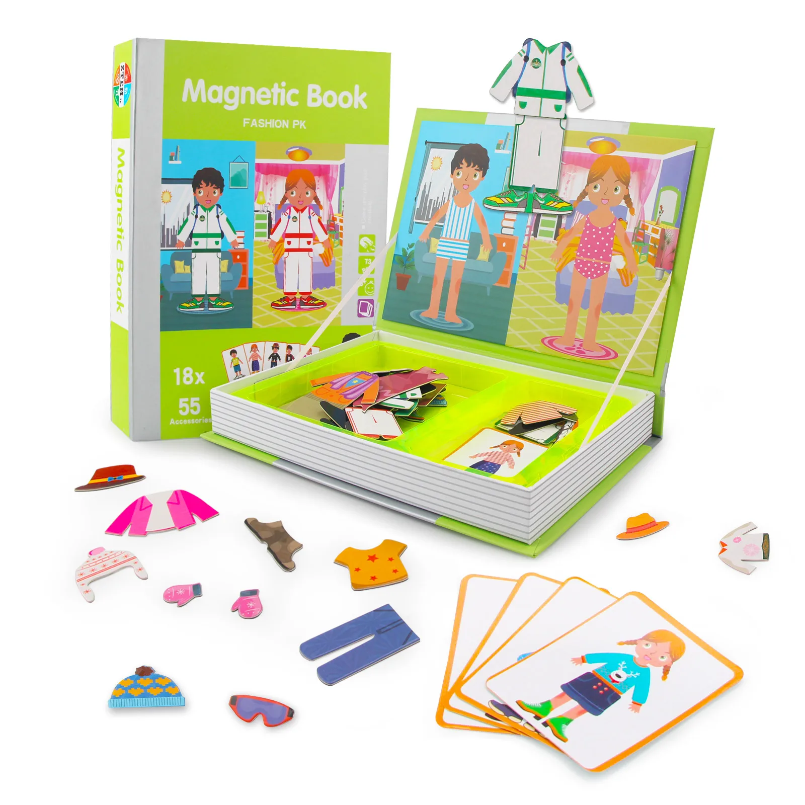 Magnetic Puzzle Book Kids Intelligent 3D Jigsaw Toys Brain Training Games Montessori Educational Toys for Kids Gifts Xmas Toys 3