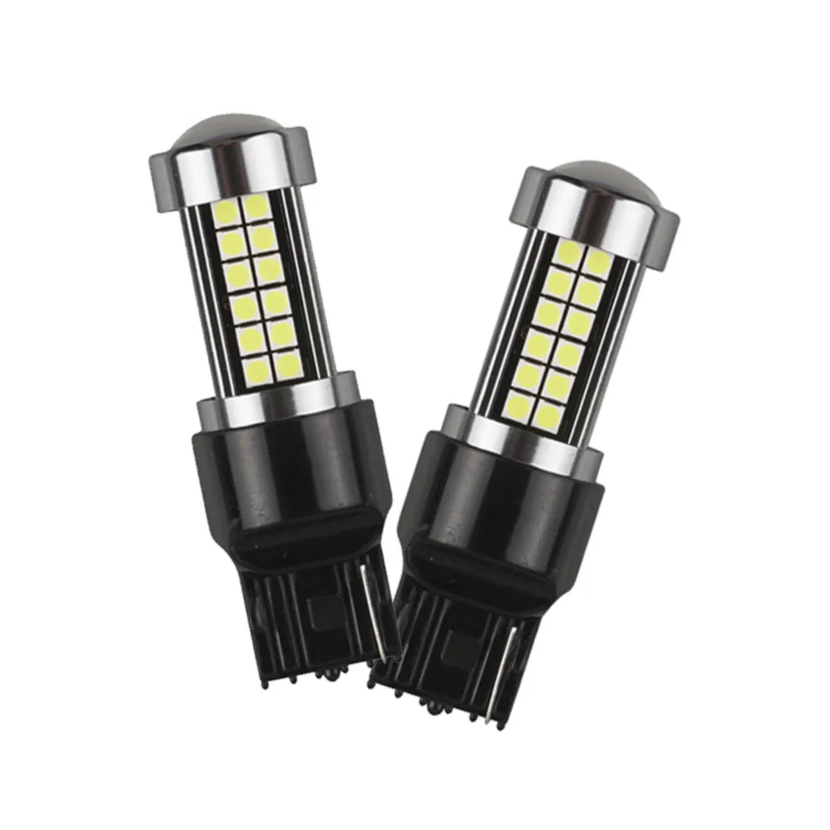 

JXF Auto Parts Light Signal Lamp Car LED 12V 2Pcs Reverse Brake Projection Lens Aluminum Radiator 1156 1157 7440 7443 3156 3157
