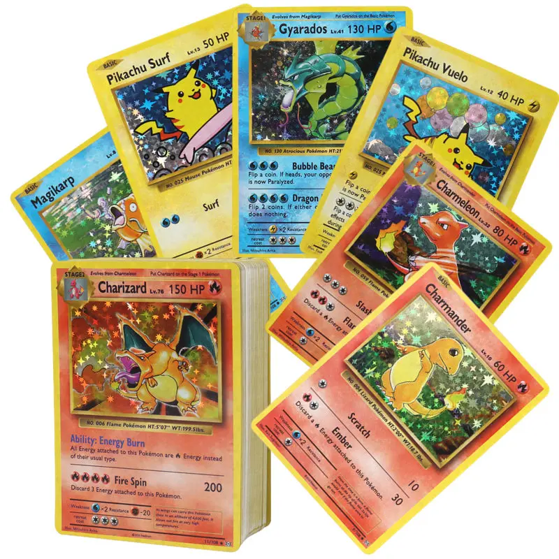 English Pokemon Cards Shining Charizard Pokemon Trading Cards Game