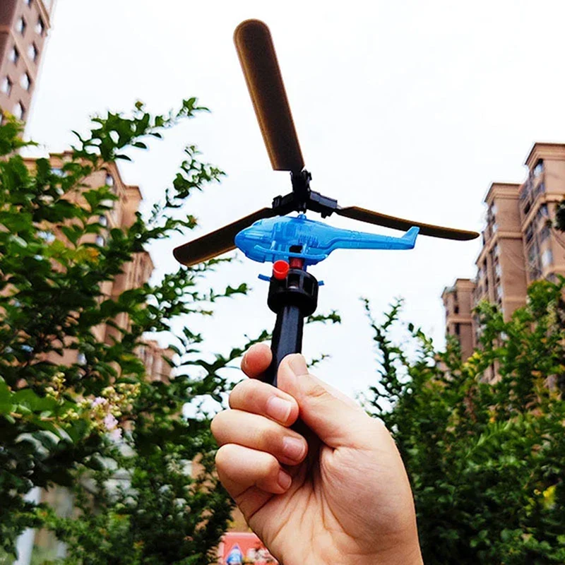 Aviation Model Copter Handle Pull Line Helicopter Plane Outdoor Toys for Kids Playing Drone Drawstring Plane Children's Day Gift 3 Aviation Model Copter Handle Pull Line Helicopter Plane Outdoor Toys for Kids Playing Drone Drawstring Plane Children's Day Gift - Image 3