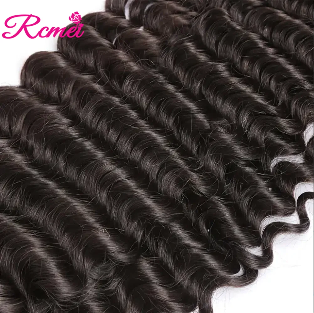Deep Wave Bundles 26 32 Inch 100% Human Hair Bundles 10A Brazilian Hair Weaving Deep Wave Remy Extensions For Black Women