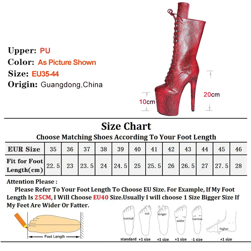Snake Pattern Shoes Women Sexy Fetish 8Inch/20CM Pole Dancing Ankle Boots Stripper Stiletto Heels Low Tube Short Boots Thin Heel