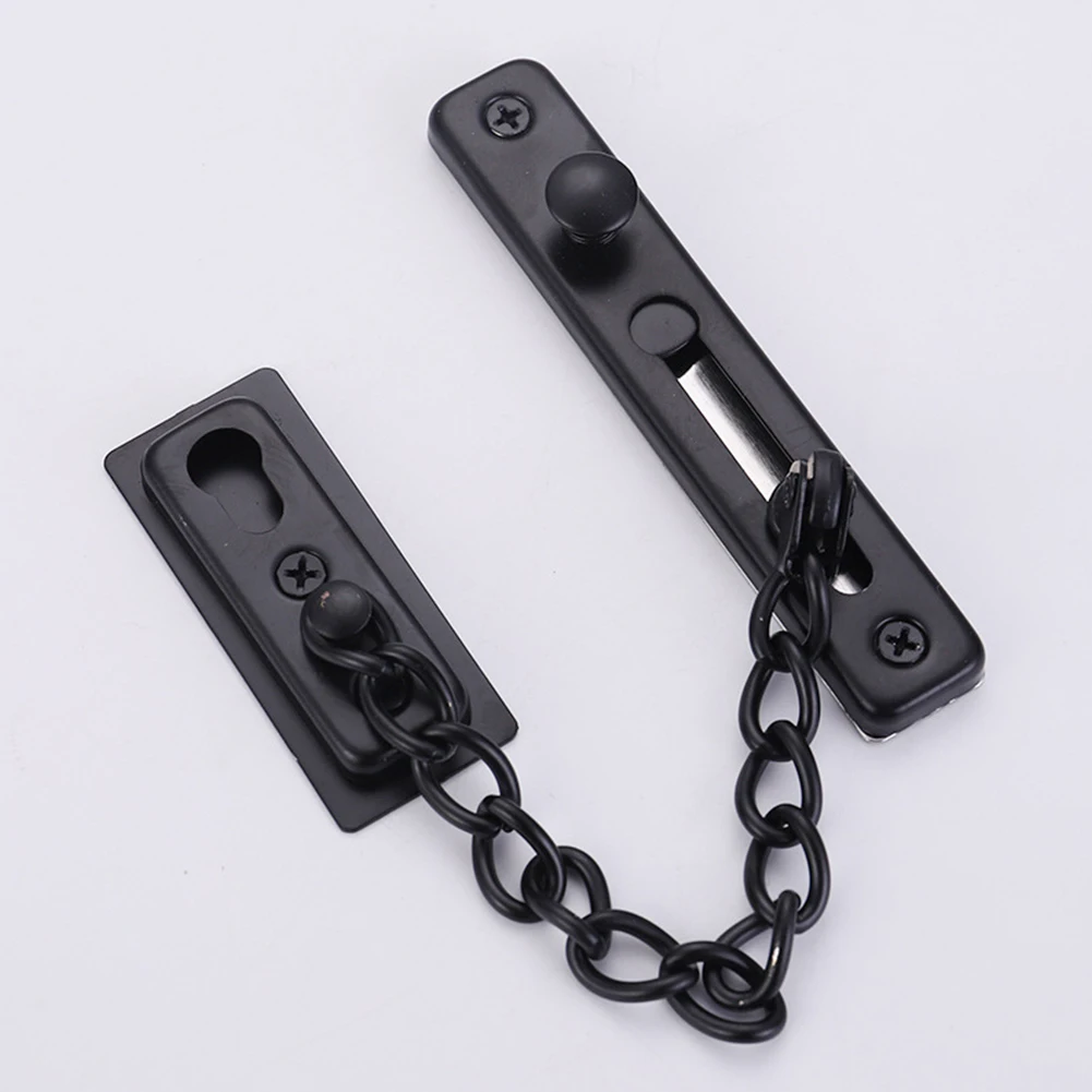 Description Picture 4 of itemSafety Chain Lock, Metal Safety Sliding Lock, No Perforation, Anti-theft, Travel, Accommodation, Hotel Door Supplies