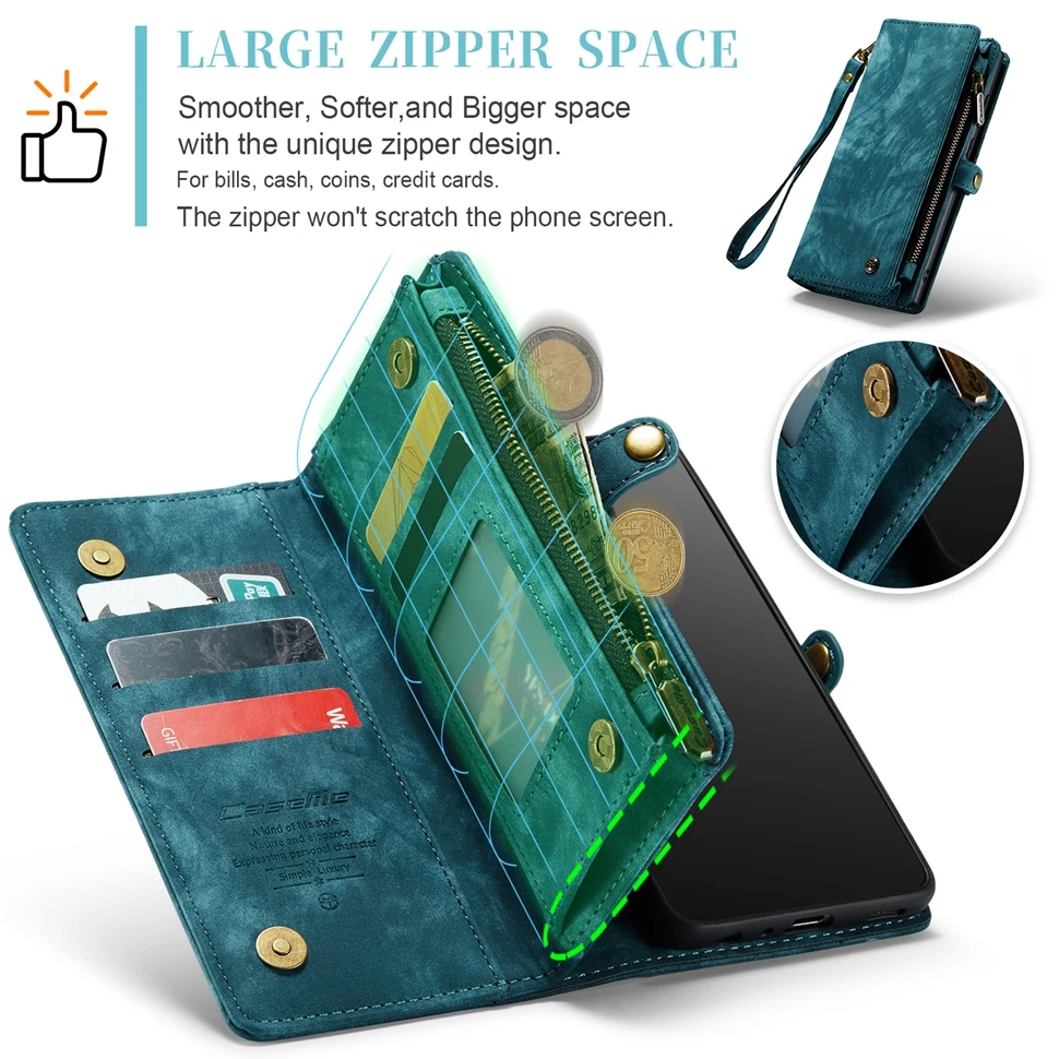 Wallet Leather Case for Samsung Galaxy A12 A52 A72 A52s A32 5G A71 A51 4G A20 A30 A30S A50 A70 A53 A33 Z Fold 4 Flip Cover Coque