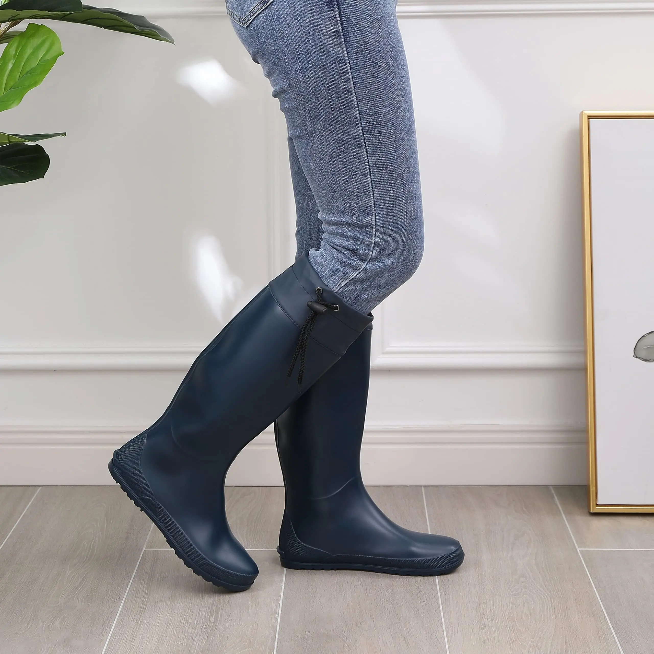 Bottes De Pluie Femme Imperméables Mi-hautes – Caoutchouc Antidérapant – Pour Jardin, Travail, Pêche – Taille 39 (ou Autre)