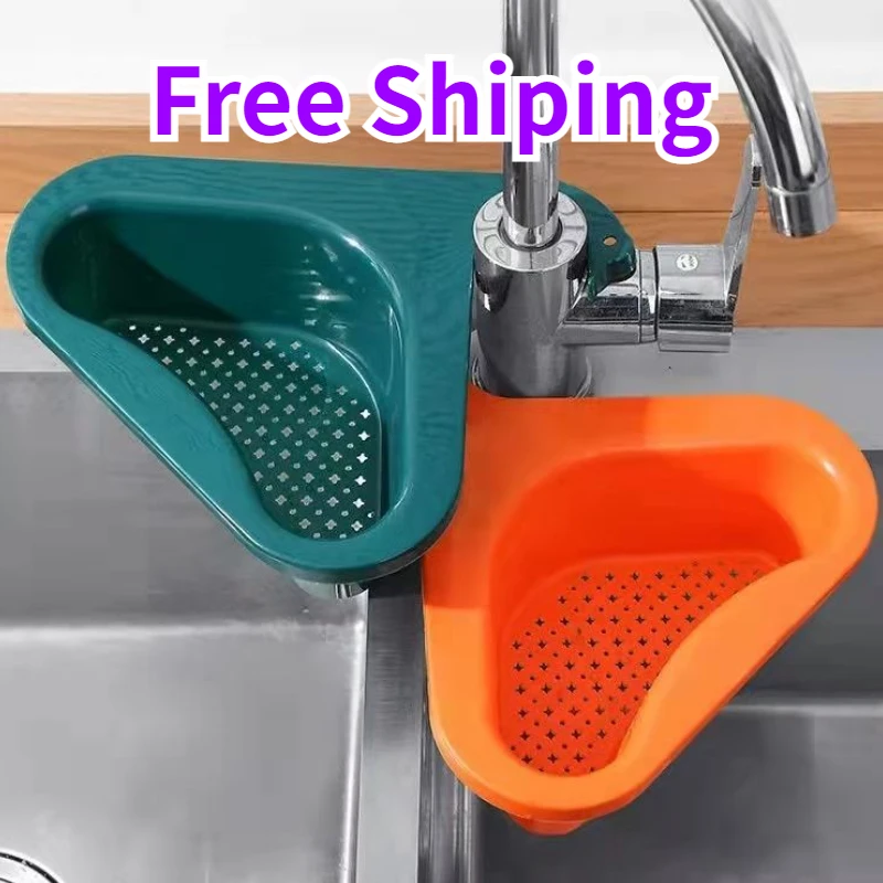 Kitchen Sink Drain Basket Swan Drain Rack Leftovers Filter Sink Hanging