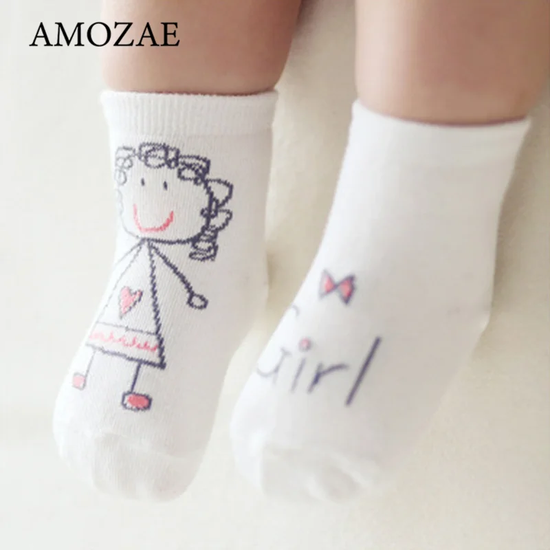 Cute Baby Socks For Newborn Spring Print Autumn Pattern Cotton Boys Girls Toddler for babies | Детская одежда и обувь