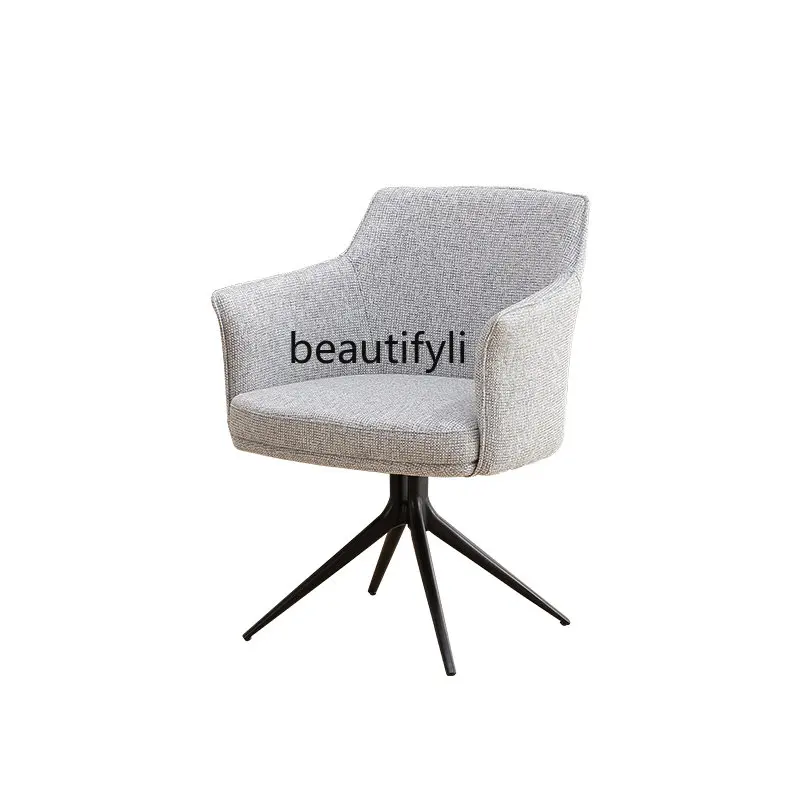 

Modern Minimalist Study Armchair Rotatable Italian Light Luxury Home Leisure Chair chairs living room living room furniture