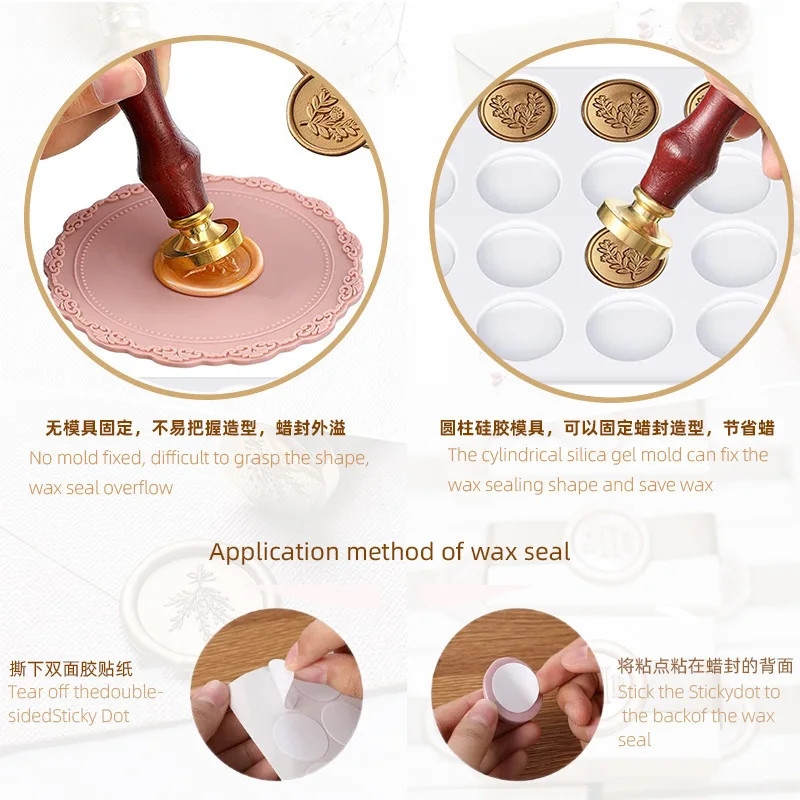 Silicone Pad Wax Stamp Pad 15 Pore Wax Seal Stamp Mold Silicone Mold Wax Sealing Mat Auxiliary Tools Adhesive Waxing Resin Mould wax seal stamp