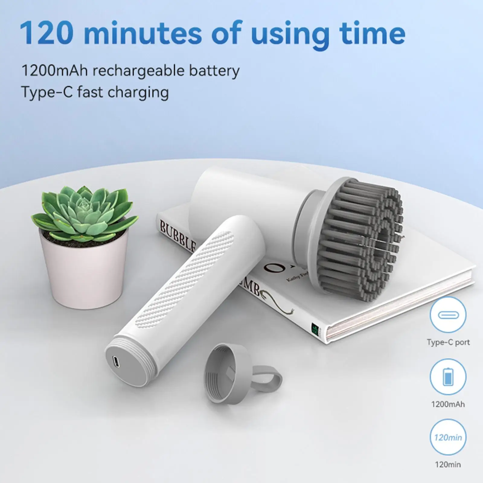 Brosse de nettoyage électrique multifonctionnelle, USB - BRUSHCLEANING™