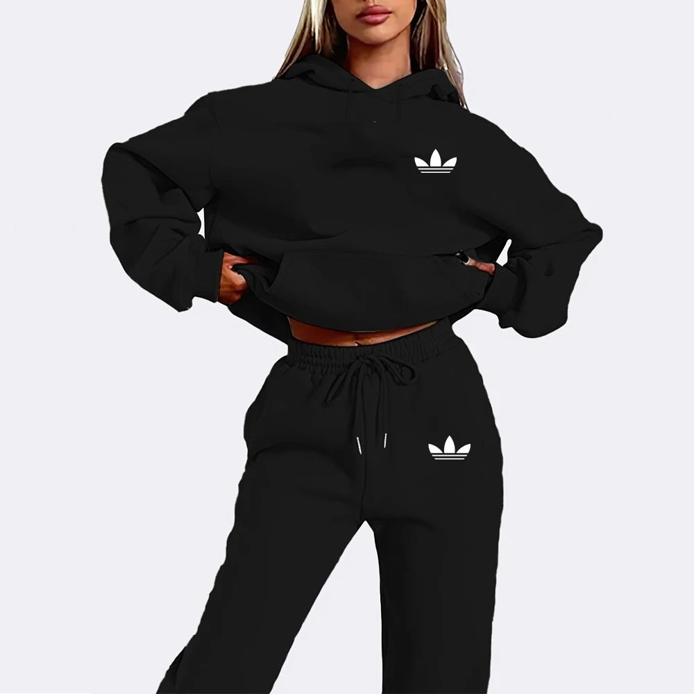 Women’s Letter Print Hoodie Set 2