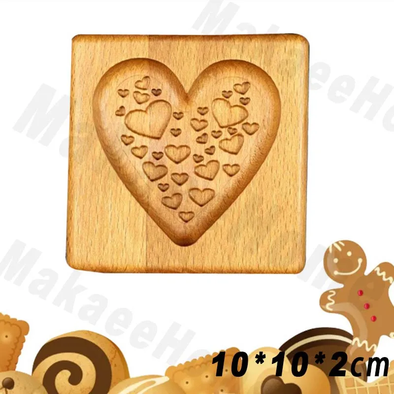 Moule À Biscuits 3D En Bois Pour Loisirs Créatifs, Décoration De Fête,  Mariage, Noël (Père Noël)[J461]