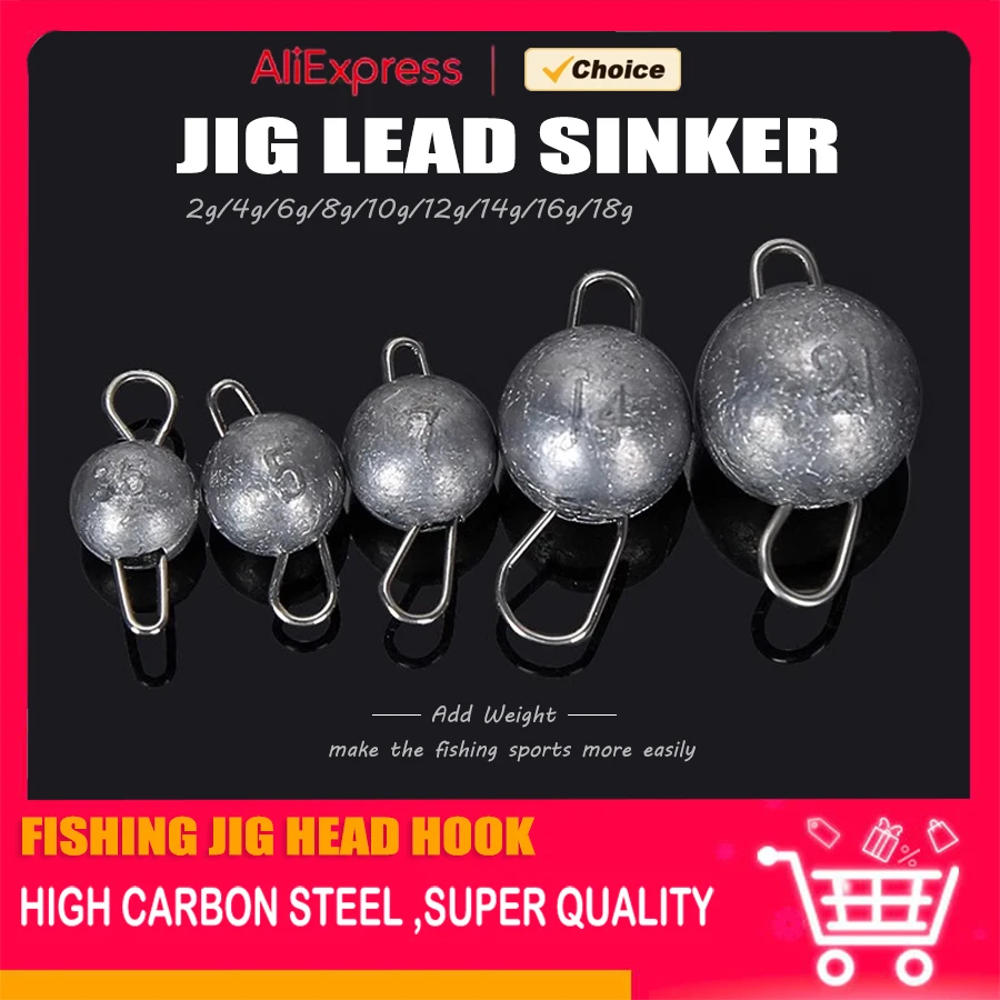 Plombs de pêche profonde 10 pièces 2g à 16g pour jigging et leurres en eau profonde