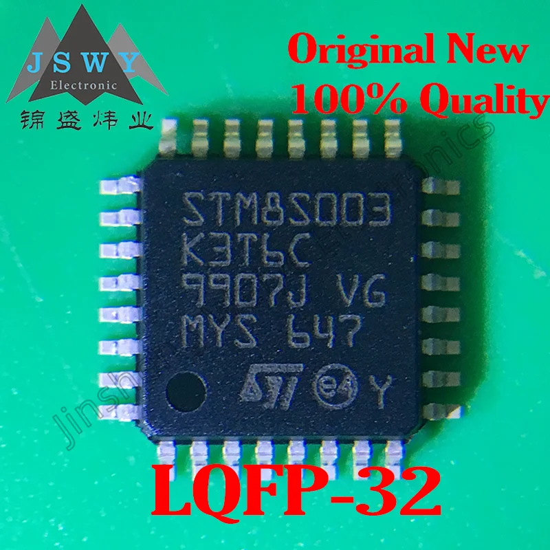 

STM8S003K3T6C STM8S003 Chip QFP-32 SMD 8-bit Microcontroller 3~10PCS Free Shipping Electronic Product Supporting