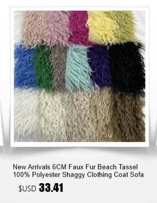 Description Picture 5 of item160x50cm Diy Handmade Doll Fur Fabrics Aetificial Lmitation 100% Polyester Teddy Wool Fabric