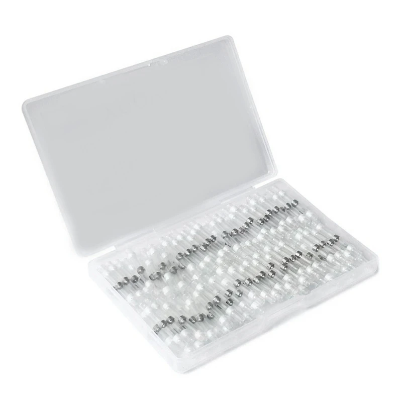 200PCS 22-18 AWG Red /200PCS 26-24 AWG White Solder Seal Wire Connectors , Heat Shrink Butt Connectors