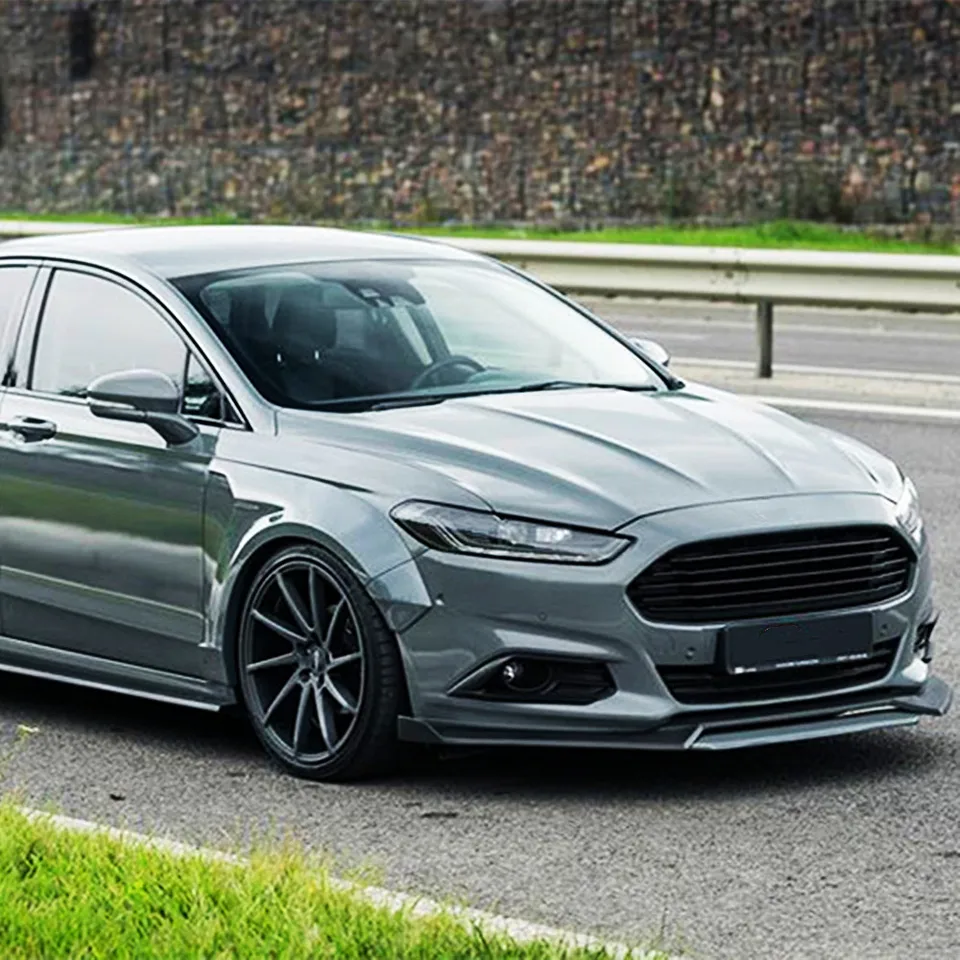 Tappetini Auto In Velluto Su Misura Per Ford Mondeo MK5 (2 Pezzi Anteriori): Antiscivolo, Con Rinforzo E Fermi - Colore Nero