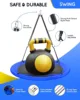 43" Saucer Tree Swing, 700lbs Weight Capacity, Waterproof Flying Saucer Swing with Adjustable Hanging Straps, Swing Seats 3