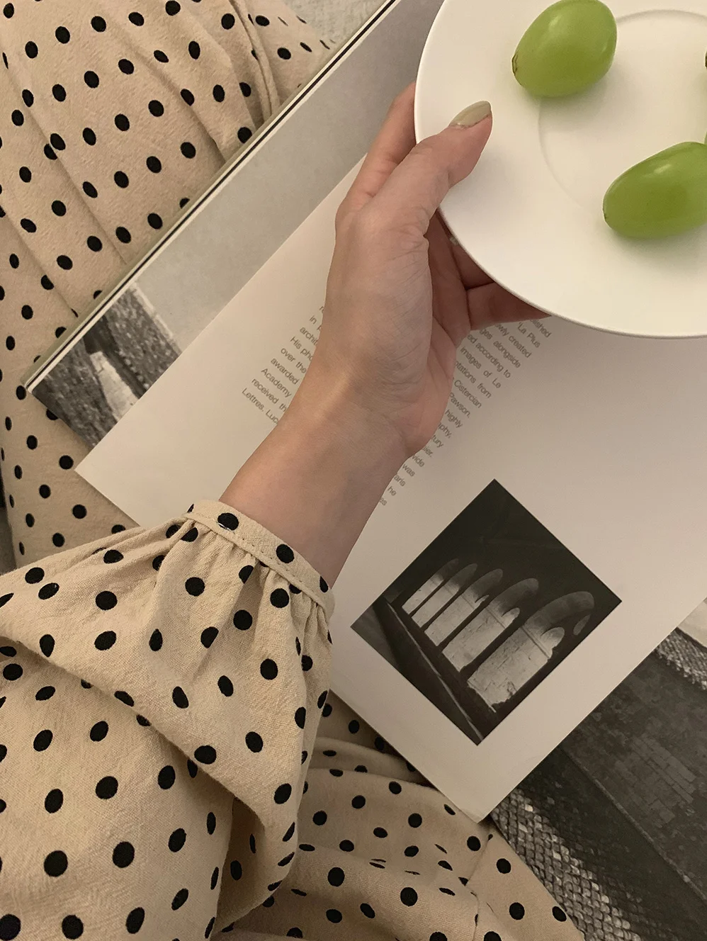 Dot Print Autumn Pajamas Set Women Korean Single Breasted Shirts + Trousers Suit Cotton Vintage Harajuku Two Piece Home Suit