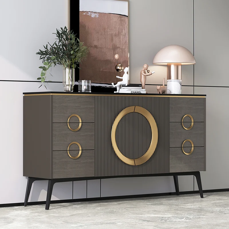 

Minimalist, light and extravagant style porch cabinet Modern and simple entrance hall lockers Household sideboard cabinet agains