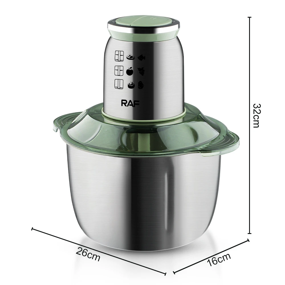 5L Electric Meat Grinder Stainless Steel 220V 1000W Meat Mincer Blender Machine Chopper for Kitchen Food Processor Mixer 다지기 분쇄기 3