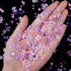 1Bag Mix Colorful Jelly Clear Ribbon Bowknot Nail Charms Heart Pearls Flower Flat-back Gems Parts Nail Art Manicure Decorations 4