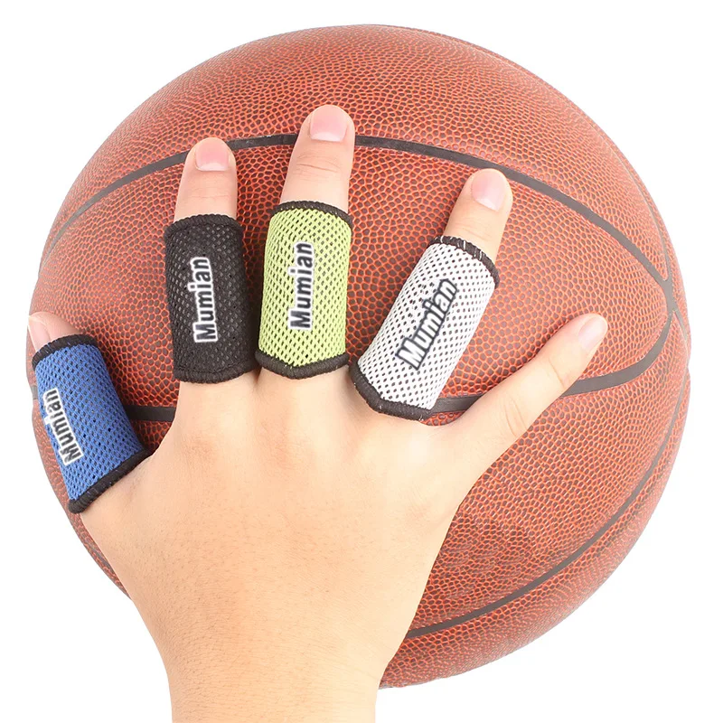 2PC Elastic Finger Sleeve, Nylon Breathable Finger Support Band, Basketball Volleyball Protection Guard, finger guard