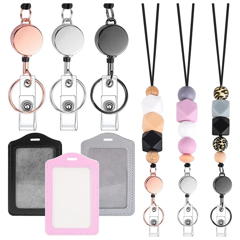 

Teacher Lanyards Retractable Lanyards Silicone For Id Badges And Keys, With Id Holder Stocking Stuffers Gift
