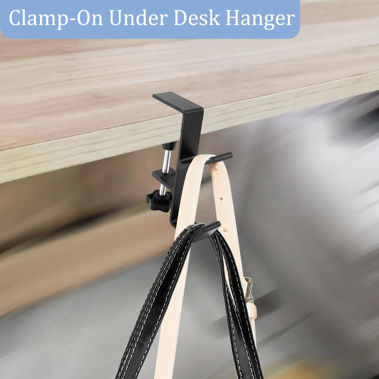 Adjustable Desk Edge Hook Gaming Headset Desk Hanger Backpack Storage Hanging Hook Holder Punch-free 1/2pc Home Office Organizer