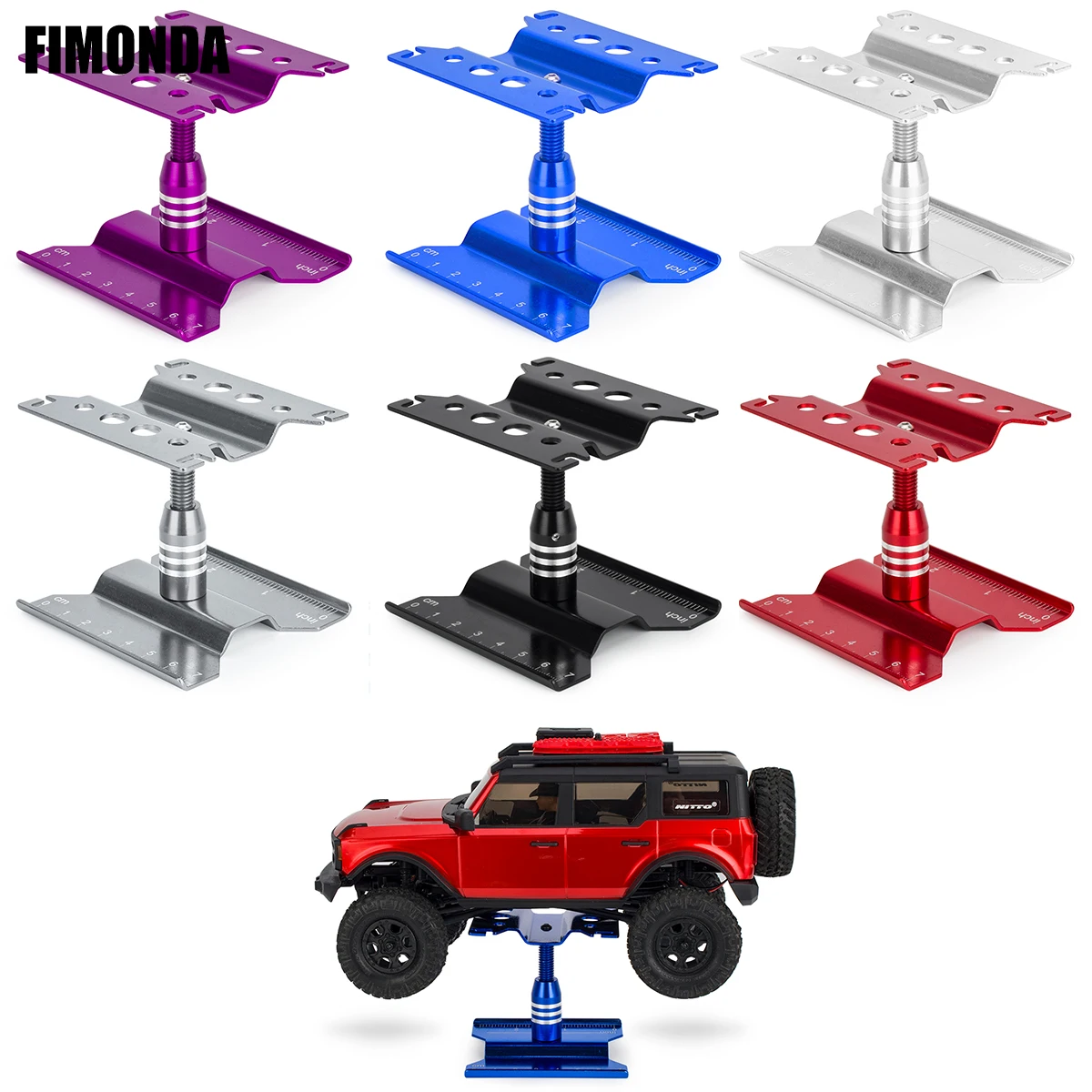 Aluminum RC Repair Stand Workstation for 1/16 1/18 1/24 Scale RC Models Axial SCX24 FCX24 Traxxas TRX4M