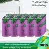 20PCS TL-5955 14335 2/3AA 3.6V 1650mAh Disposable Lithium Battery for PLC CNC Machine Tool Water Meter Replacement Batteria 1