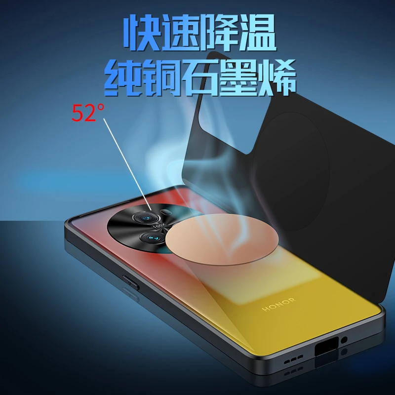 Aluminum Alloy Heat Dissipation Case for Honor Magic 5 4 80 GT 60 70 Pro Case Graphene Cooling Red Copper Metal Cover Magic5 Pro
