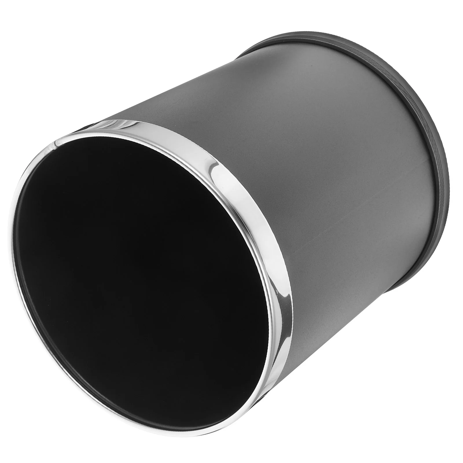 

Garbage Can Trash for Bedroom Metal Bin Office Kitchen Basket Bathroom Single Layer Wastebasket